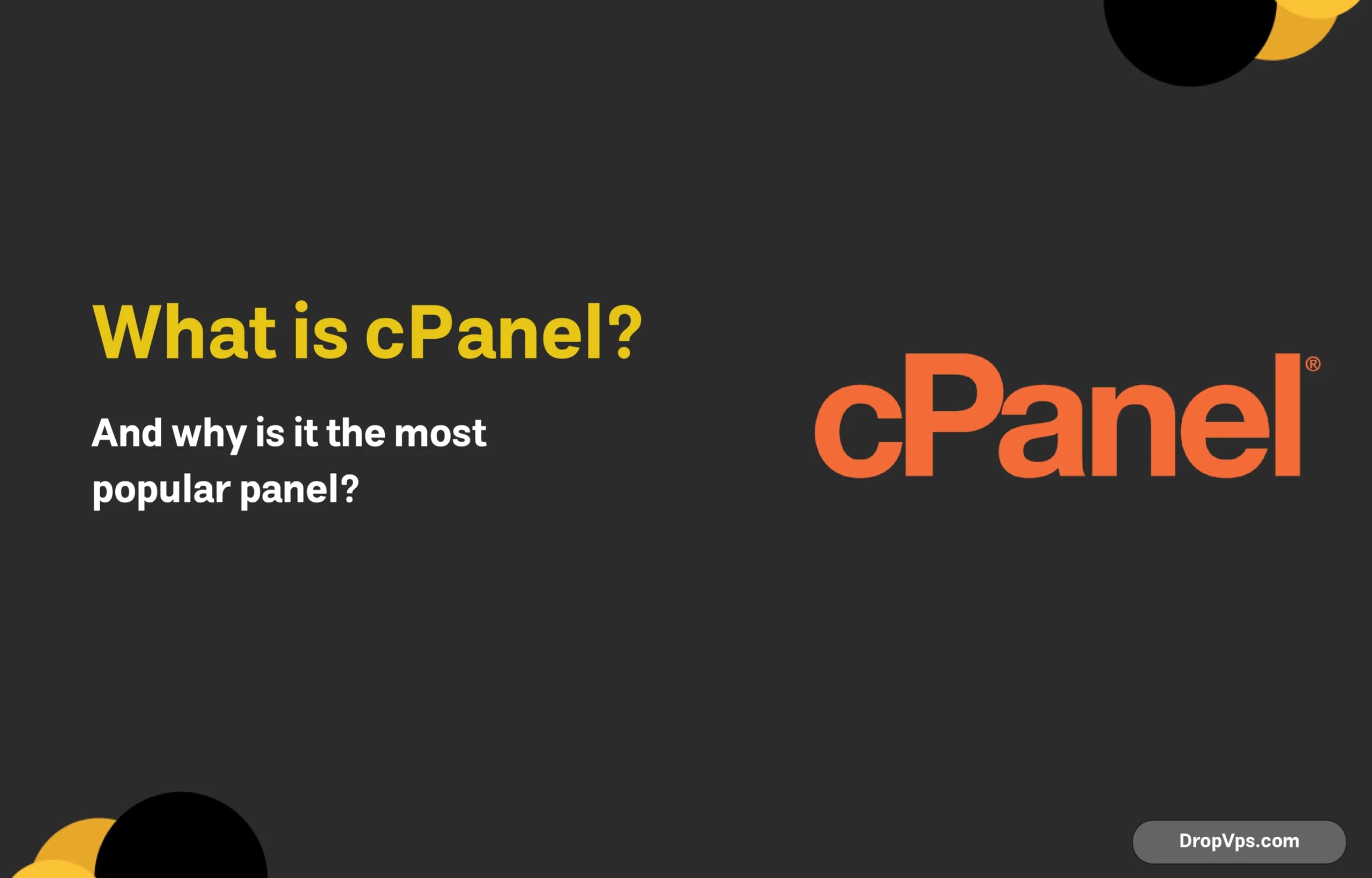 What is cPanel? And why is it the most popular panel?