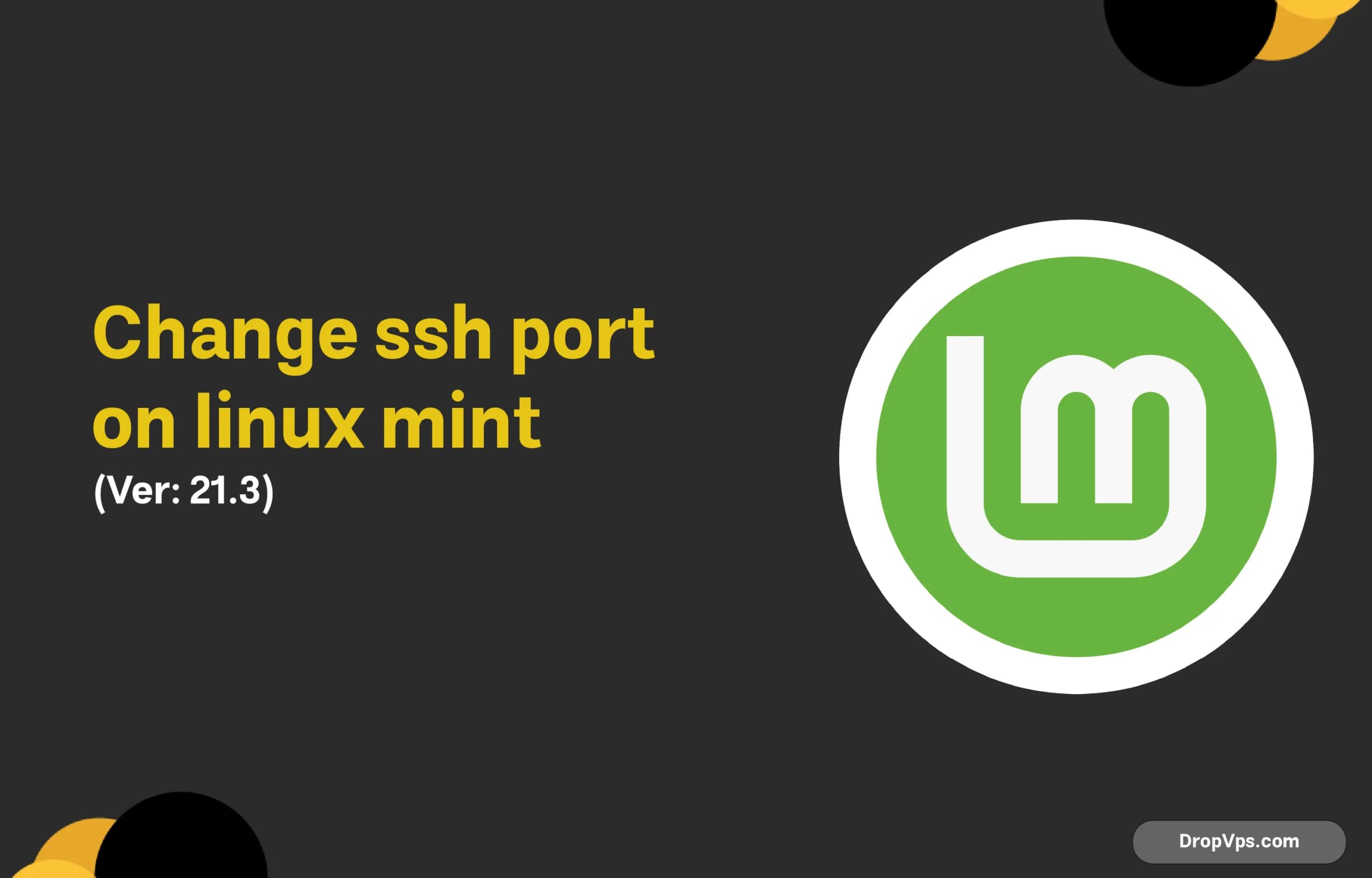 change ssh port on linux mint 21.3