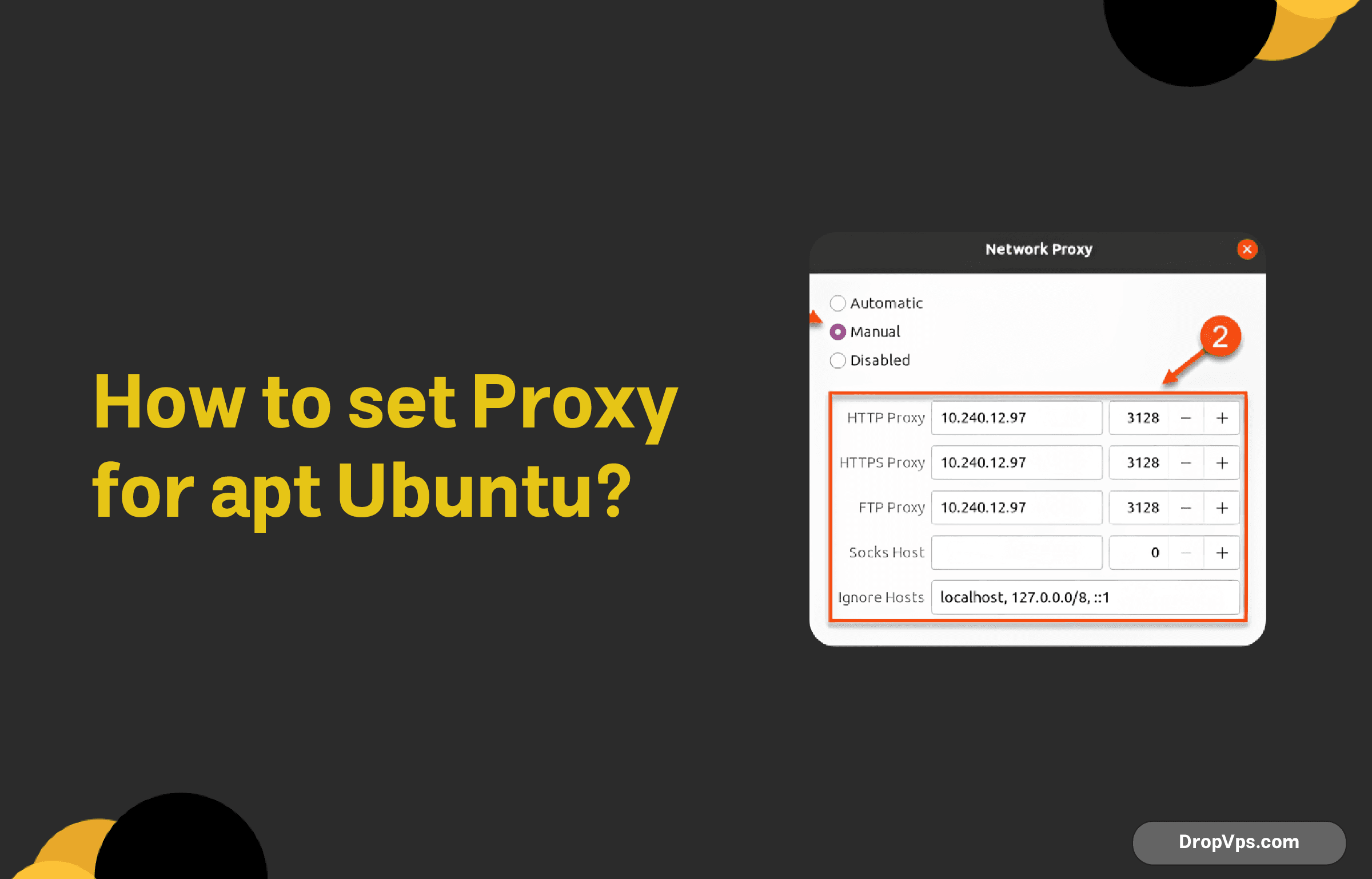 How to set proxy for apt ubuntu?