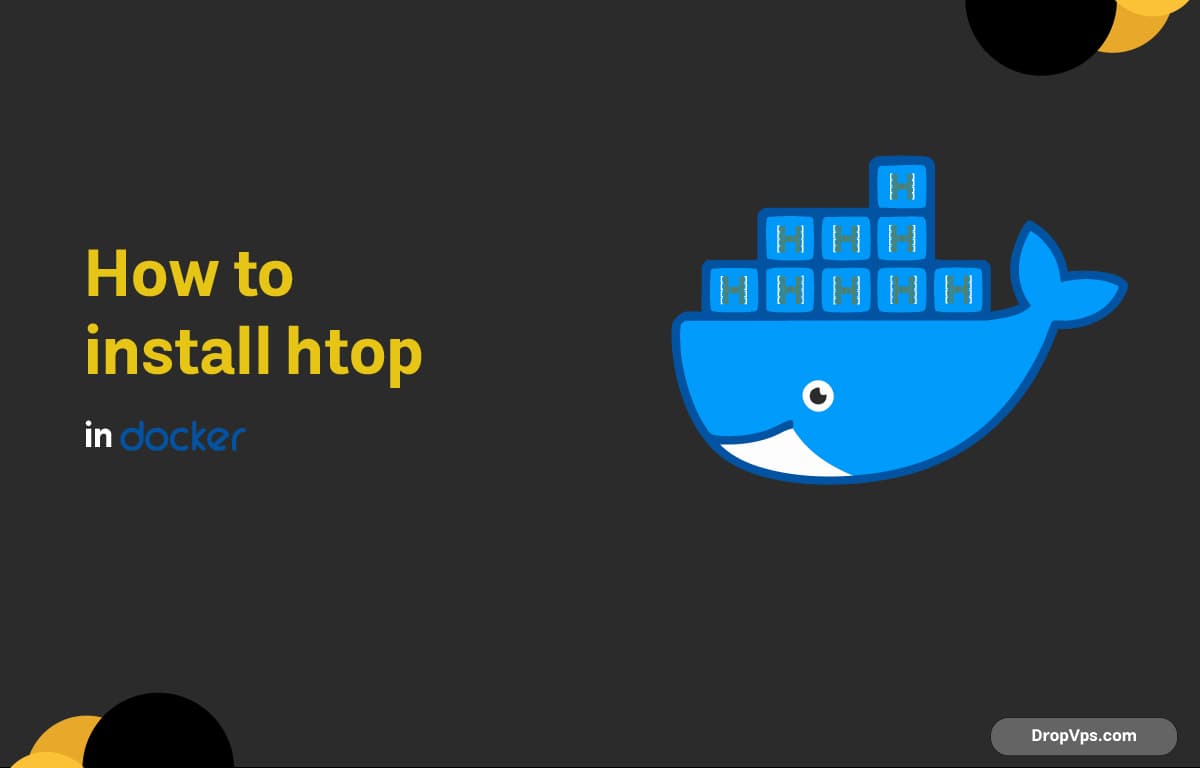 How to install htop in docker?