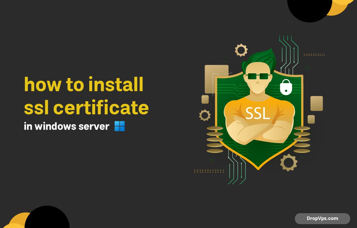 how to install ssl certificate in windows server