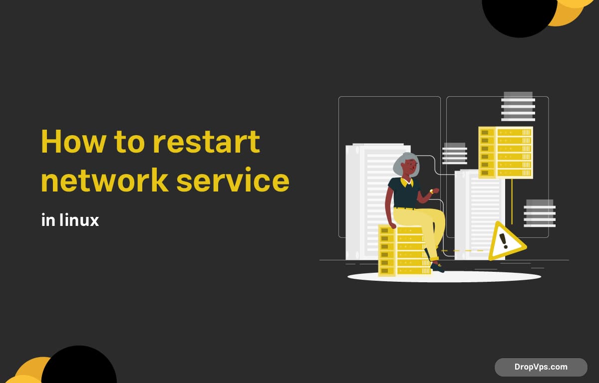 How to restart network service in linux
