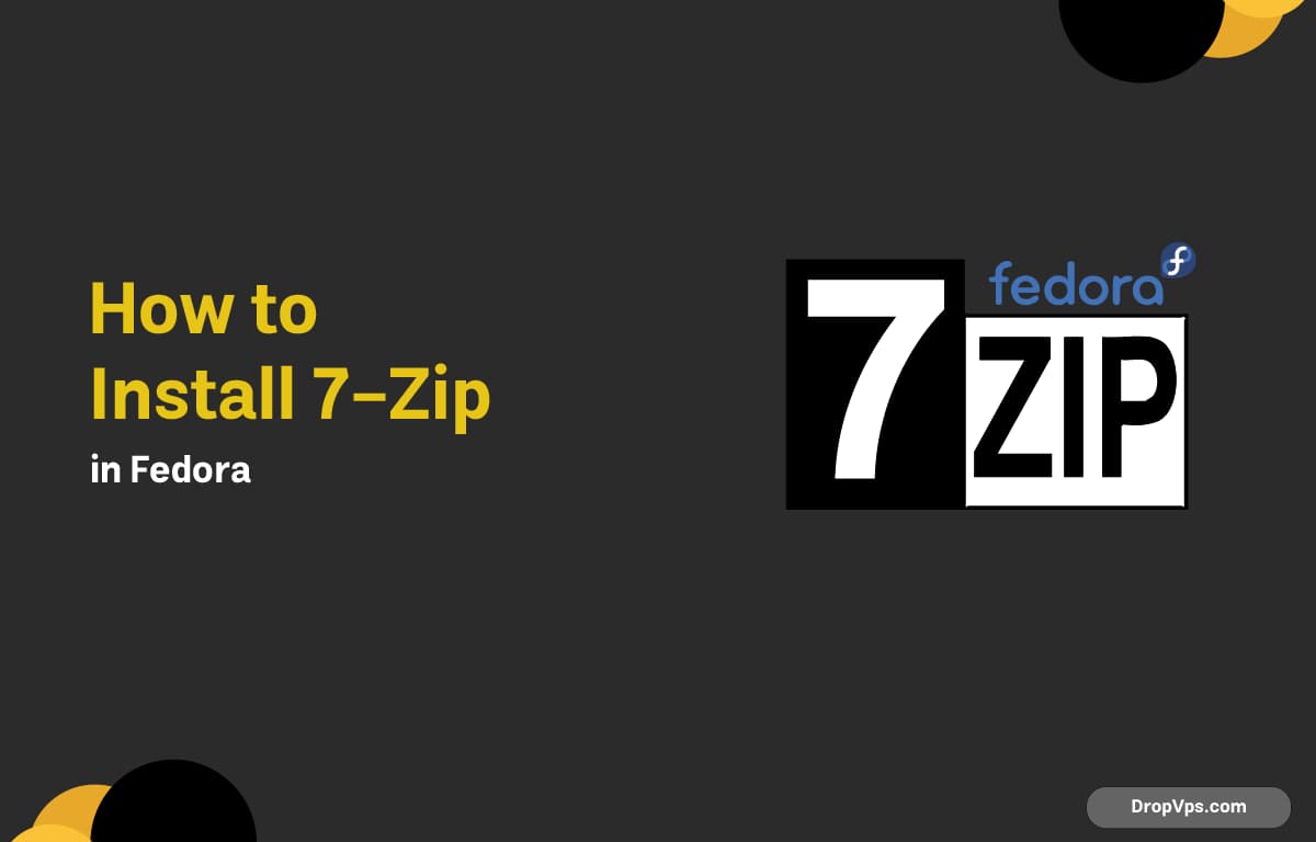 How to Install 7-Zip in Fedora ?