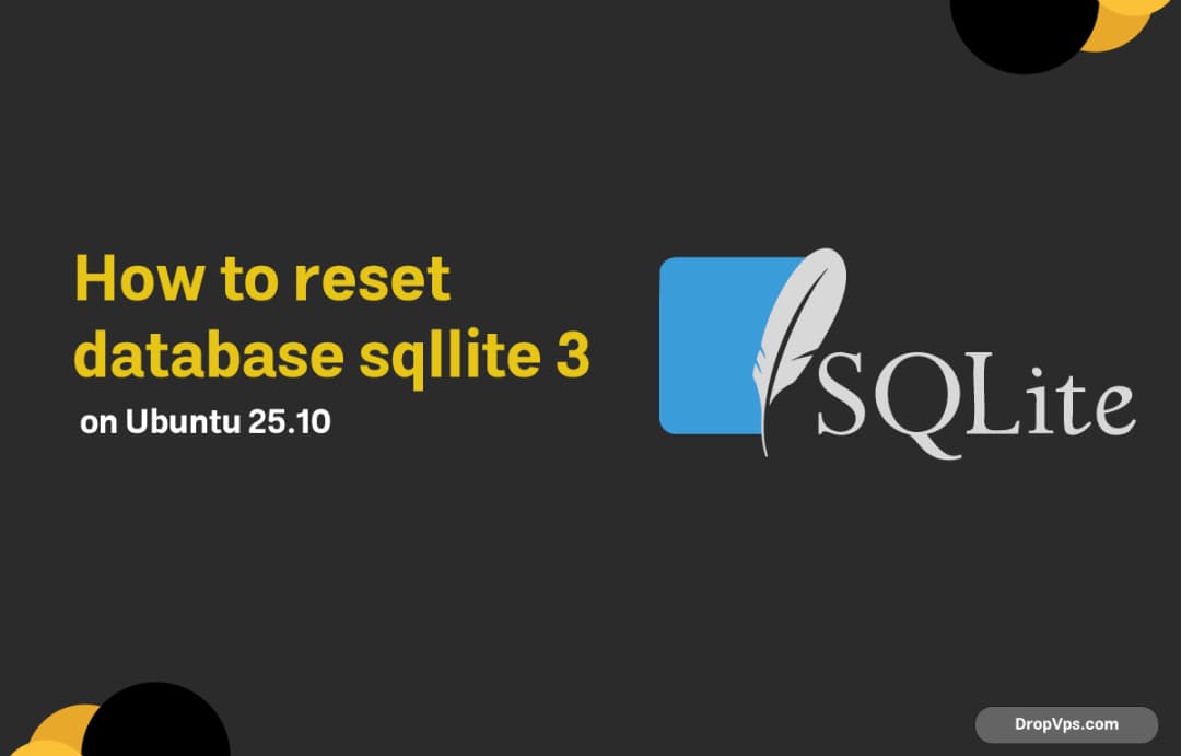 How to reset database sqllite 3 on Ubuntu 25.10