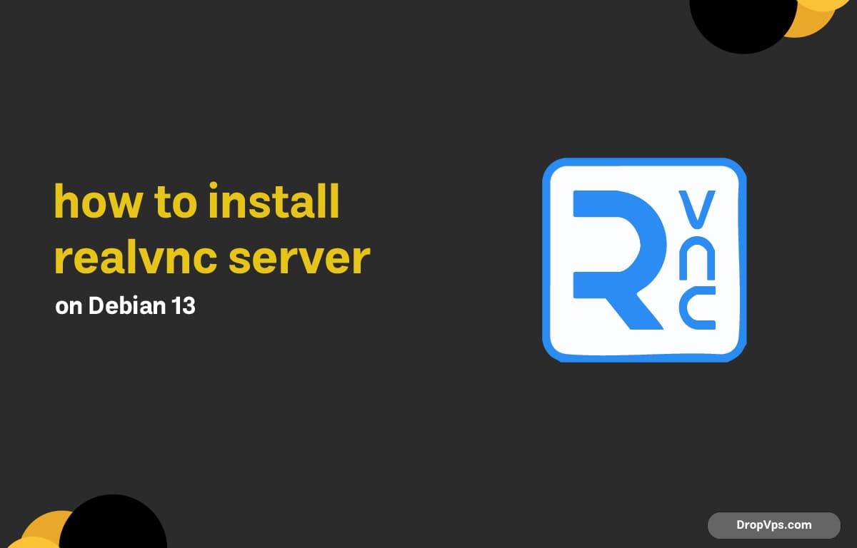 how to install realvnc server Debian 13