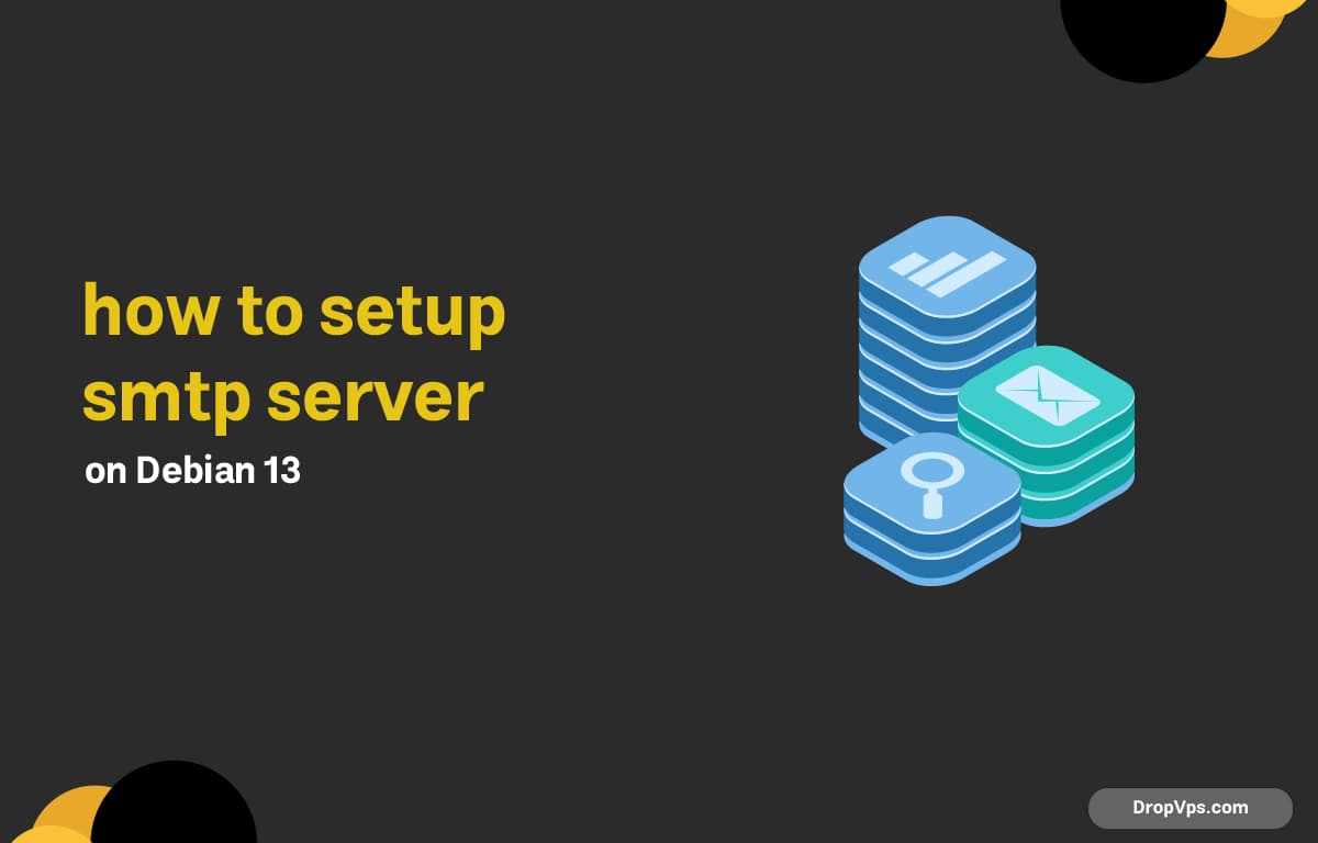 how to setup smtp server in Debian 13