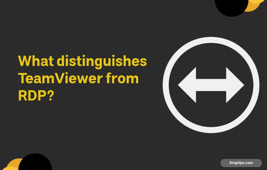 What distinguishes TeamViewer from RDP?