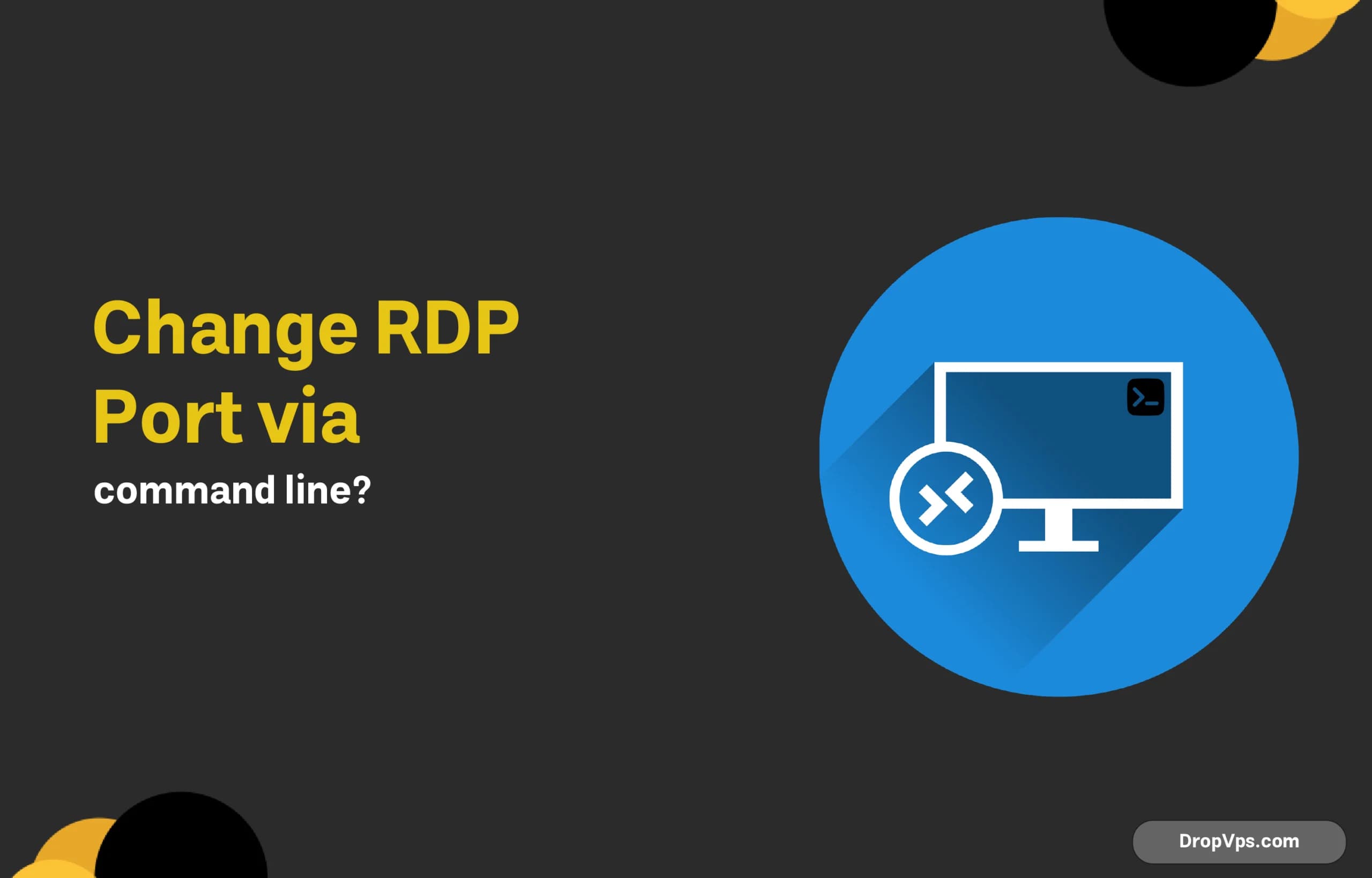 Change RDP port via command line?