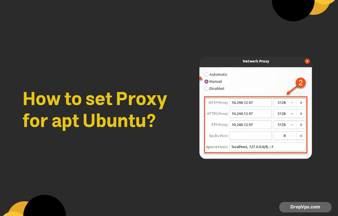 How to set proxy for apt ubuntu?