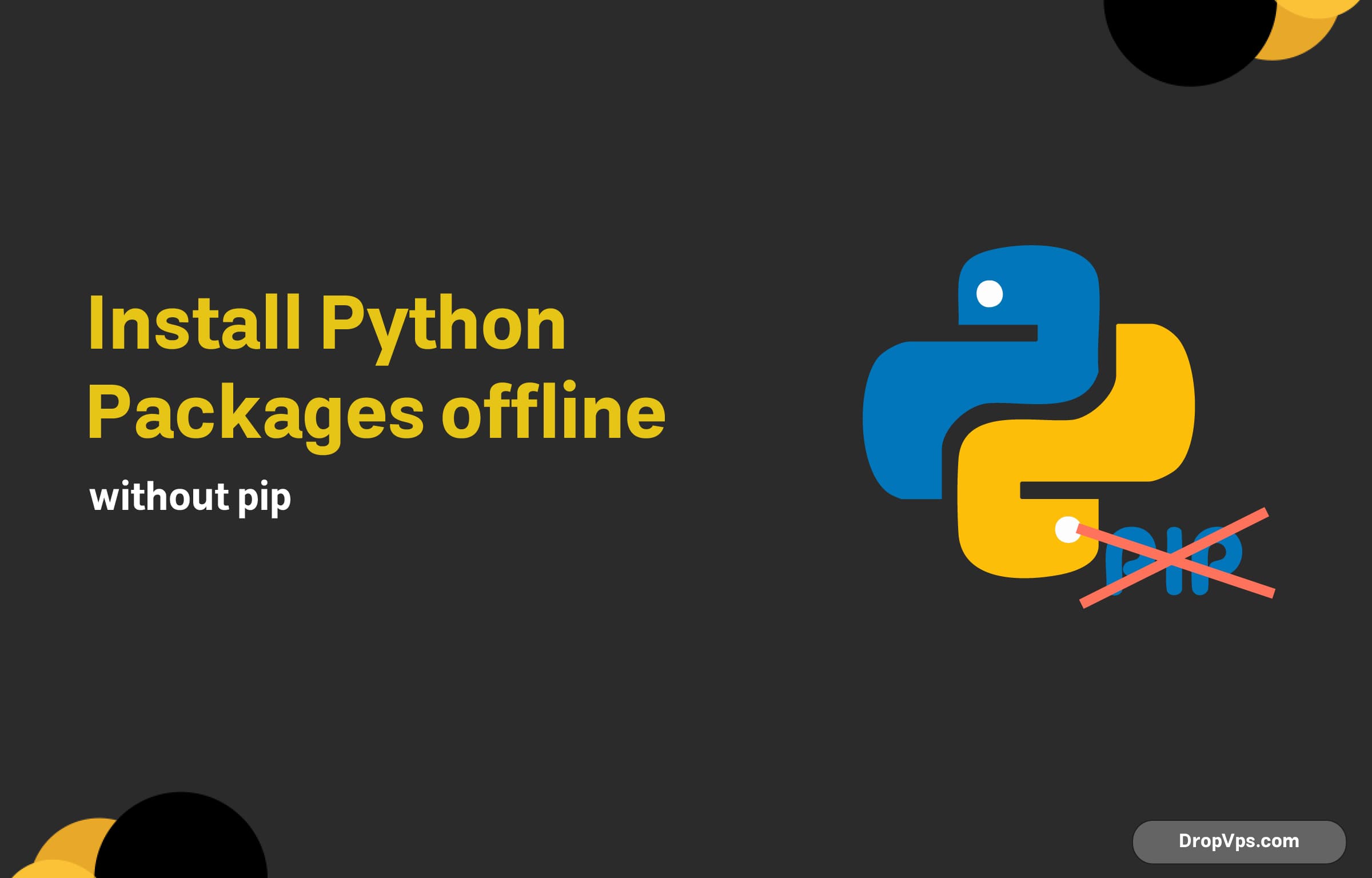 Install python packages offline without pip
