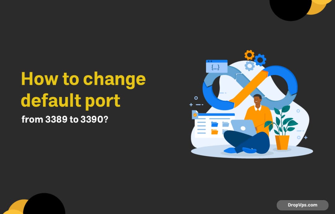 How to change default port from 3389 to 3390?