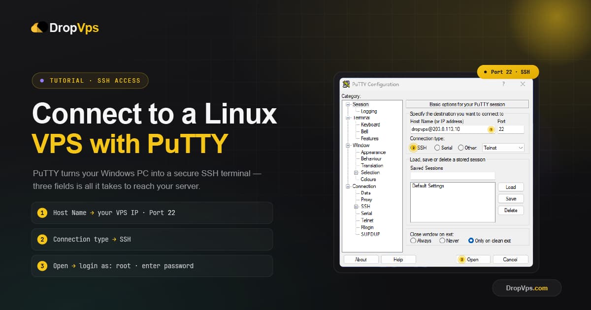 How to Connect to a Linux VPS with PuTTY
