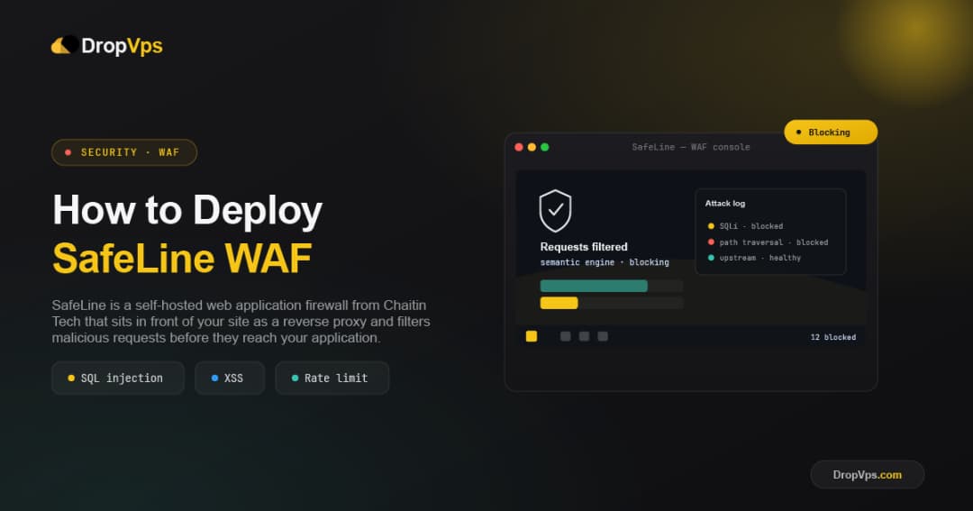 how to deploy safeline waf on a linux vps