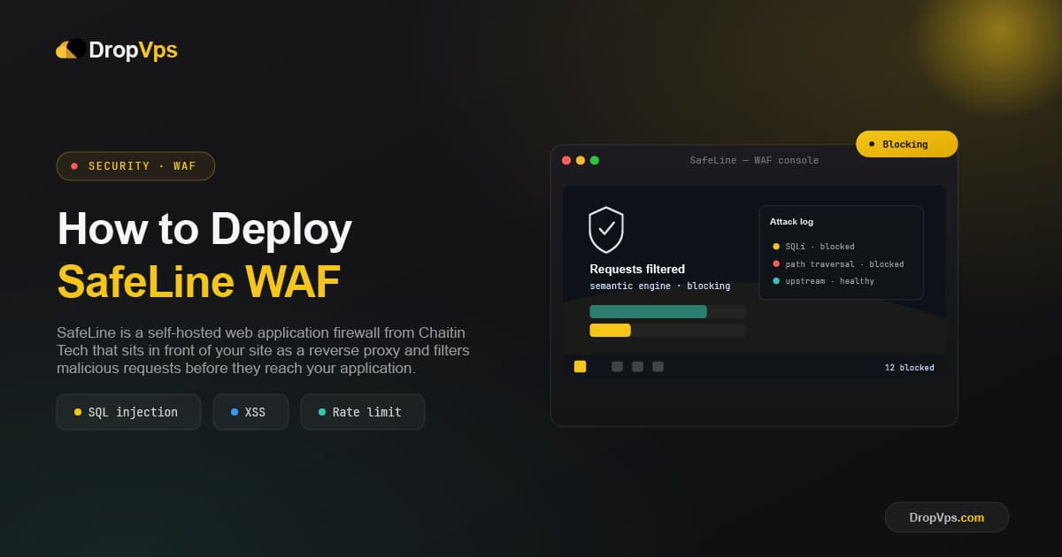 how to deploy safeline waf on a linux vps