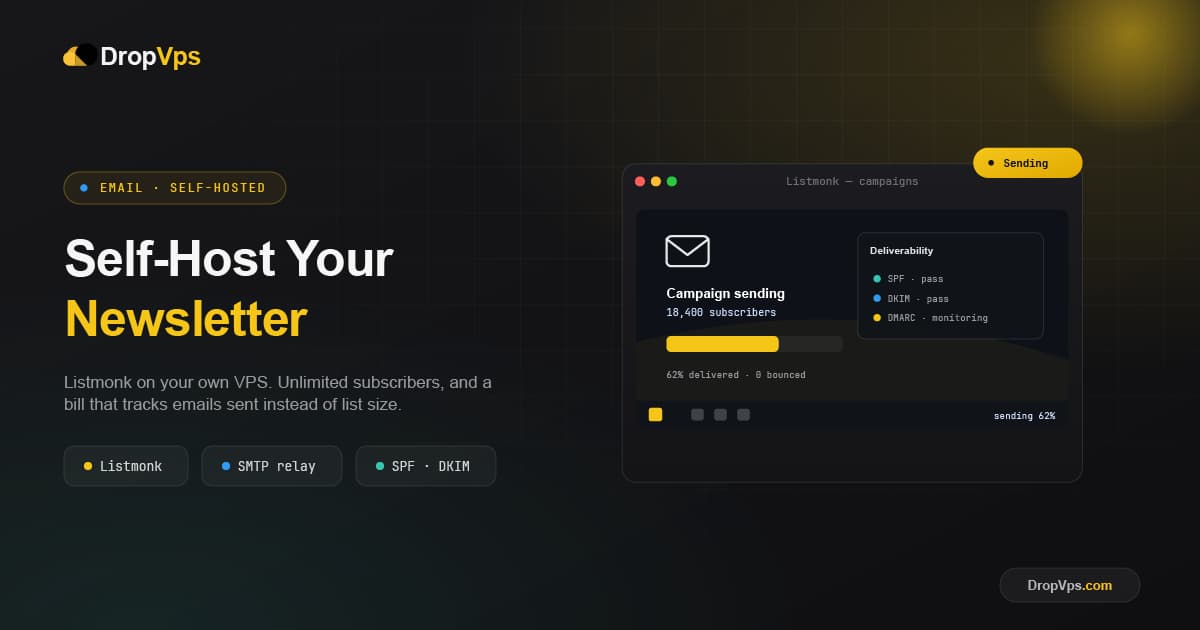 how to self host your newsletter with listmonk
