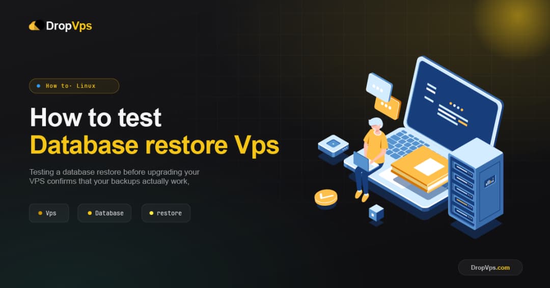 How to test database restore vps upgrade