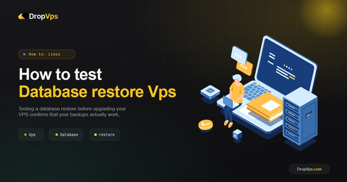 How to test database restore vps upgrade
