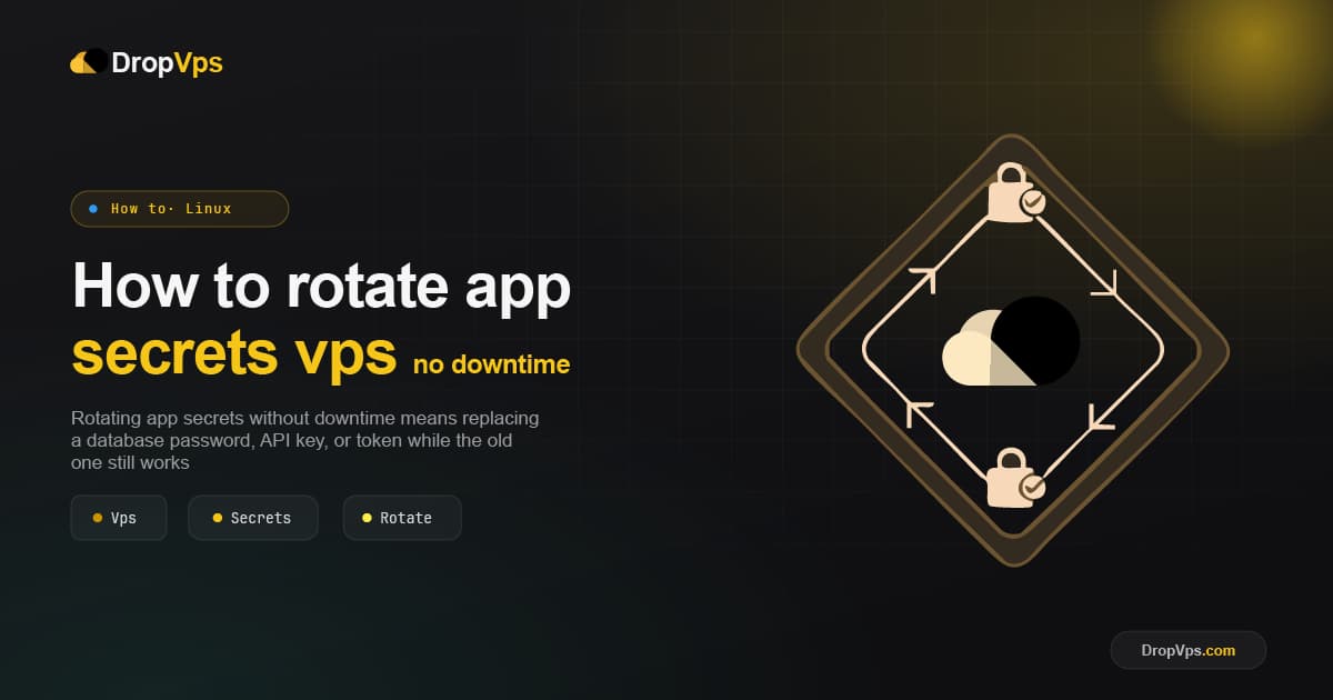 How to rotate app secrets vps no downtime